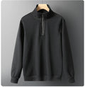 ESW-027 Custom Logo Print Pullover Sweatshirt for Men Stand-Up Collar Half-Zip High-Neck Polyester  Sweatshirts