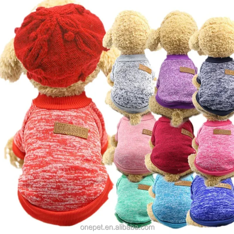 Winter Puppy Coat in Large Medium XL Sizes Christmas Pet Dog Jumper Sweater Cotton and Plush for Spring Warmth