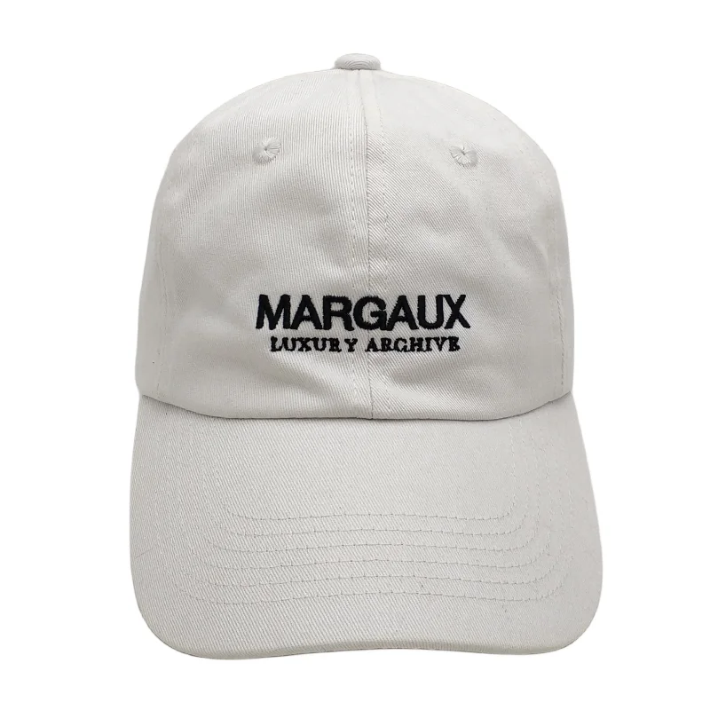 Unstructured White Dad Caps Wholesale Sporty Cotton Embroidery Patch Logo Custom Dad Hats Terry and Poplin Fabric
