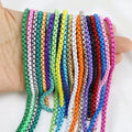 2021 Trendy Multicolor Link Chain Jewelry Accessories Paint Rainbow Colors Round Chain Accessories for Jewelry Making