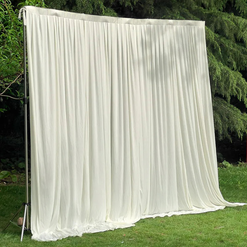 EG-BD001 Elegant Church Wedding Backdrop Purple Black White Curtain Drape Stage Background for Party Event