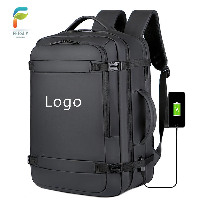 High Lightweight Waterproof Laptop Backpack USB Sport Travel Bag Anti-Theft Zipper Closure Backpack Nylon for Men Women