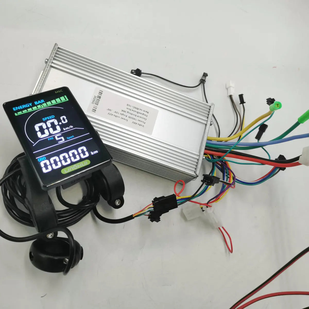 MC60 M6C Vertical Screen LCD Instrument+SWITCH+24V36V48V/450W-1000W Controller Kit Electric Bicycle Scooter MTB Diy Parts