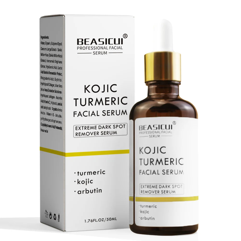 Face Serum Skin Care Removing Dark Spots Whitening Serum Kojic Acid Turmeric Dark Spot Corrector Serum