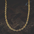 Hot Twinkle Stainless Steel Rope Chain Necklace 18K Gold Plated Thin Tick Twist Gold Silver Rope Chain 2mm 3mm 4mm 5mm 7mm 8mm