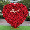 Wholesale Artificial Flowers Wall Backdrop Wedding Decoration Roll up Flower Wall Roses Silk Wedding Supplies
