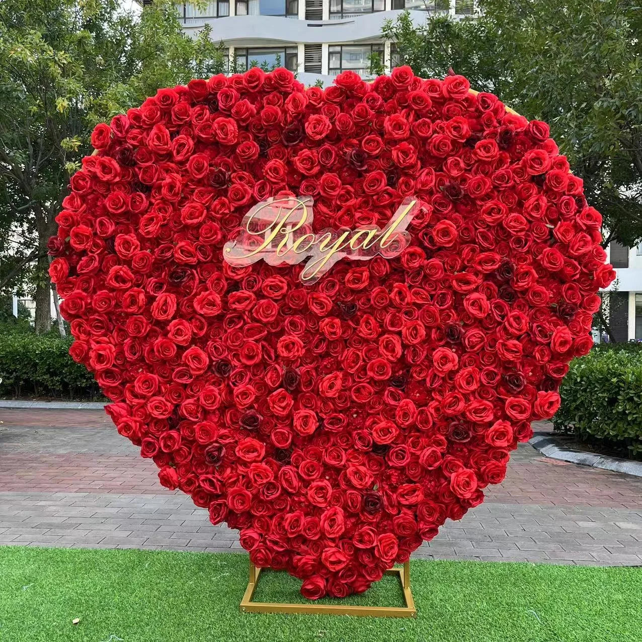 Wholesale Artificial Flowers Wall Backdrop Wedding Decoration Roll up Flower Wall Roses Silk Wedding Supplies