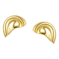 Fashion High Quality 18K Gold Plated Environmental Brass Half Round EarCap Earrings E201200