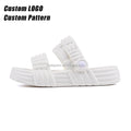 BreezeStep 2025 New Style EVA Woven Sandals Fashion Beach Open Toe Light Weight Clogs Anti-Slip Thick Sole slippers Pillow Slide