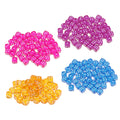 12mm clear Transparent D6 square Round Corner Crystal Regular Pixel Points Plastic Dice Plastic Piped Dice Block