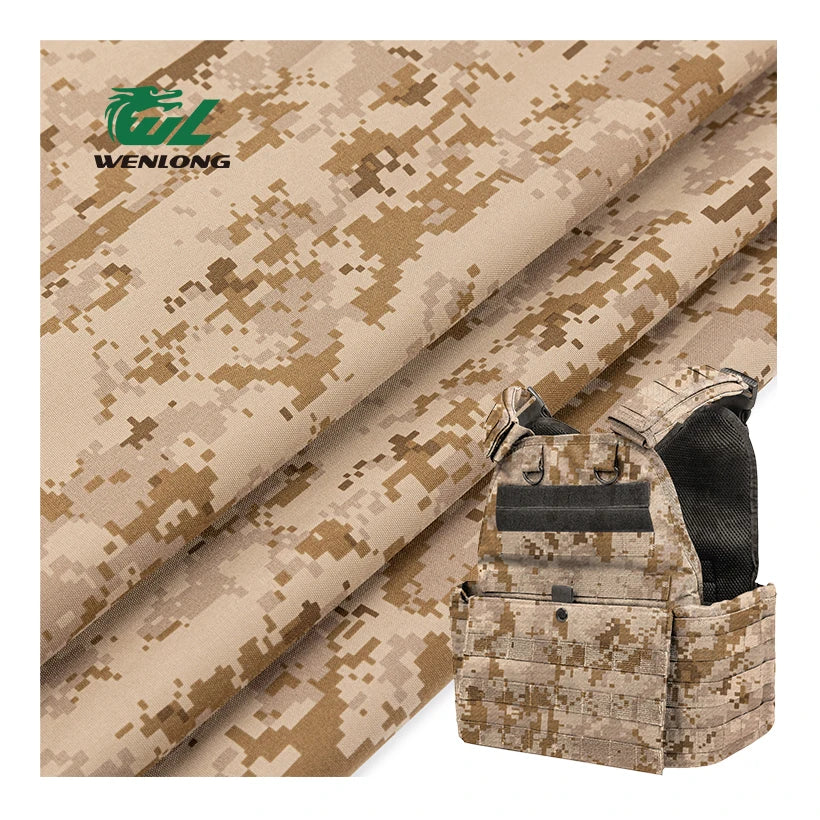 500D Top Design AOR1 100%Nylon Camouflage Anti Tearing Cordura Pu Coated Fabric for Tactical Vest