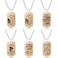 Rose Gold Stainless Steel Granddaughter Grandson Grandma Grandpa Daughter Son Mom Dad Nephew Niece Best Friend Sister Necklace