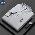 Men's 100% Cotton for  Tshirt Short Sleeve Knitted Embroidered for  Shirt with Button Decoration Size XL Anti-Wrinkle Fe