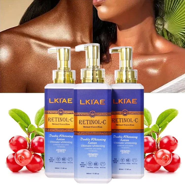 Ailke Natural Smooth Collagen Moisturising Wholesale Bleaching Skin Whitening Body Lotion With SPF