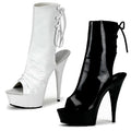 Women's 15cm High Heels Open Toe Ankle Boots Multicolor Fashion Lace Up Exotic Dance Sandals for Summer 6 Inch ABS Outsole