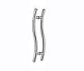 Ready Stock Stainless Steel 201 S Type Glass Door Handles Round Tube Door Pull
