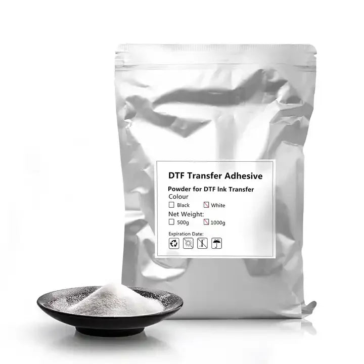 DTF Hotmelt Powder 1 Kilograms DTF Adhesive White Powder 1kg 500g White Powder for DTF Printer