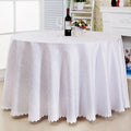 Jacquard Christmas Tablecloth Polyester Customized Fall Decor Thanksgiving Round Skirt Table Cover Plain Round Table Cloth