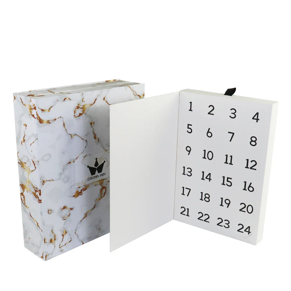 Fidget Toy Advent Calendar Vacuum Luxury Cookie Chocolate Gift Box Christmas Advent Calendar Makeup Cardboard Box for Kids