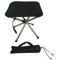 Woqi Fishing Steel Stool with Carry Bag Lightweight Collapsible Stools Leisure Sports for Camping