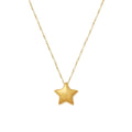 Women's Trendy Stainless Steel Star Pendant Necklace with Bubble Design Blade Chain Fashion Statement Necklace for Gift MegaBDM