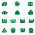 Hydrothermal Lab Created Emerald Synthetic Stone Asscher Cut Radiant Cut Cushion Cut 1 Carat GRC Certified for Jewelry Making