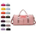 Wholesale Custom Logo Dry Wet Separated Waterproof Portable Travel Bag Overnight Weekend Shoulder Tote Fitness Yoga Gym Bag