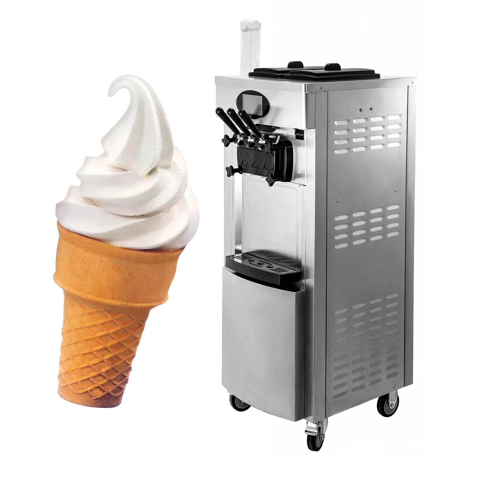 Automatic Best Buy Ice Cream Maker Ice Cream Machine with Pump Dispenser