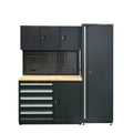 Single-Door Garage Storage Cabinet with Hanging Board Powder Coated Iron Workbenches Customizable OEM Tool Cabinet
