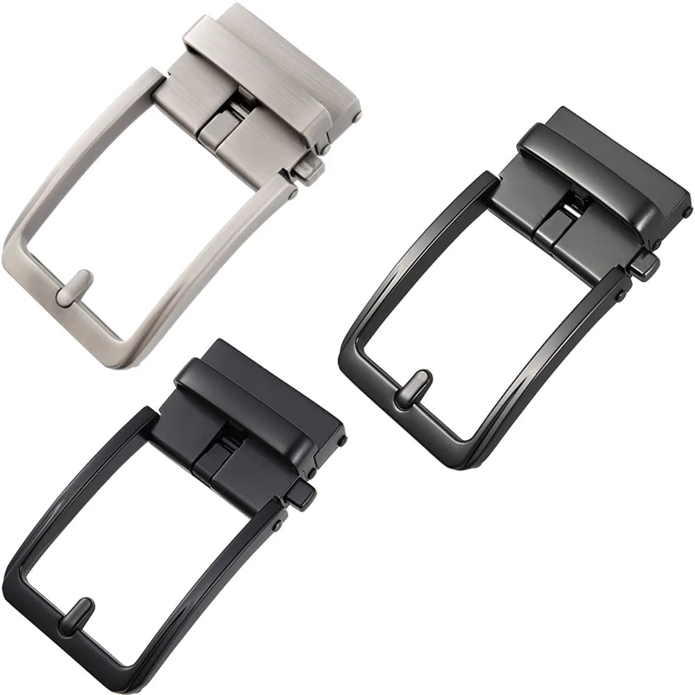 Hot Popular Business Mens Style Zinc Alloy Automatic Buckle Leather Belt Removable Buckles Fit for 35 mm Belt