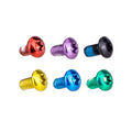 M5x10mm Disk Rotor Titanium Alloy Bolts Bicycle Disc Brake Bolts Hex Star Plum Blossom Point Pan Head Bike Brake Fastening Screw