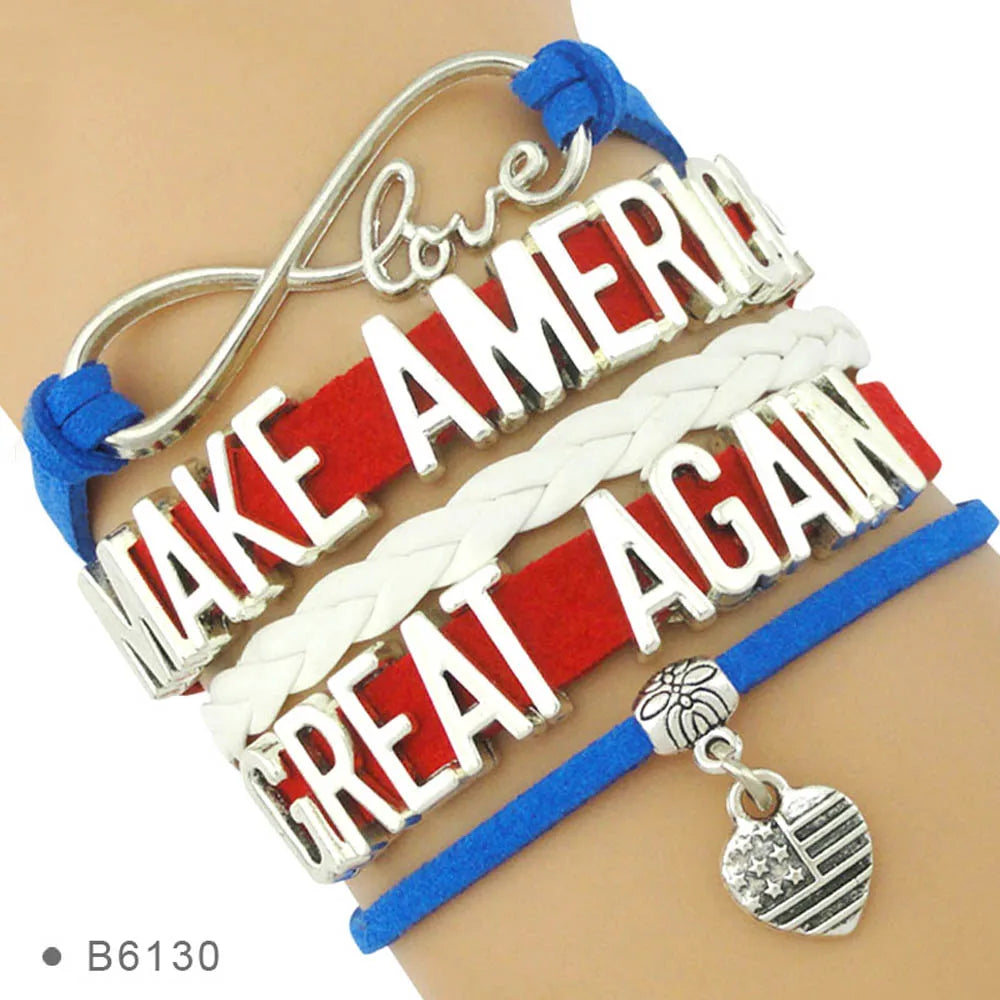 Puerto Rican Boricua Country Charm Bracelet Fashion Germany Poland Australia England United States America Leather Bracelets