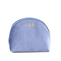 Factory Custom Velvet Cosmetic Bag Lipstick Half Moon Bag With Logo Makeup Bag Cosmetic Pouch Packaging Supplier