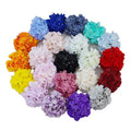 Top Sale Silk 17cm Hydrangeas 54 Petals Artificial Hydrangea Flower Head for Flower Wall Party Wedding Daily