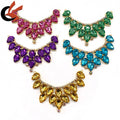 Wholesale Women Bikini Fashion Designer Luxury Multi Colors Diamond Crystal Bikini Connector MegaBDM