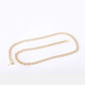 China Wholesale Men's Woman 18K 14K Gold Plated 925 Silver Link Chain Necklace Collier Homme France for Weddings