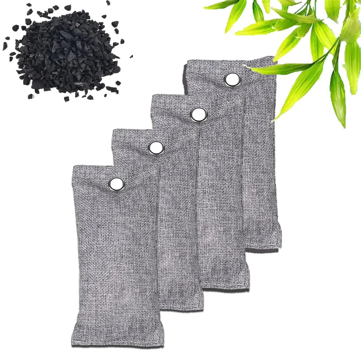 12 Pack Charcoal Shoe Deodorizer Bags Bamboo Charcoal Air Purifying Bags Odor Absorber Odor Eliminator