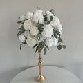 Handmade Wedding Table Centerpiece Red and White Artificial Rose Flower Ball for Christmas New Year & Crafts