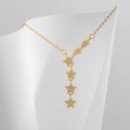 Wholesale Dainty Gold Plated Necklace 925 Sterling Silver Fancy Zircon Pendant Necklace for Women Girlfriend Gift