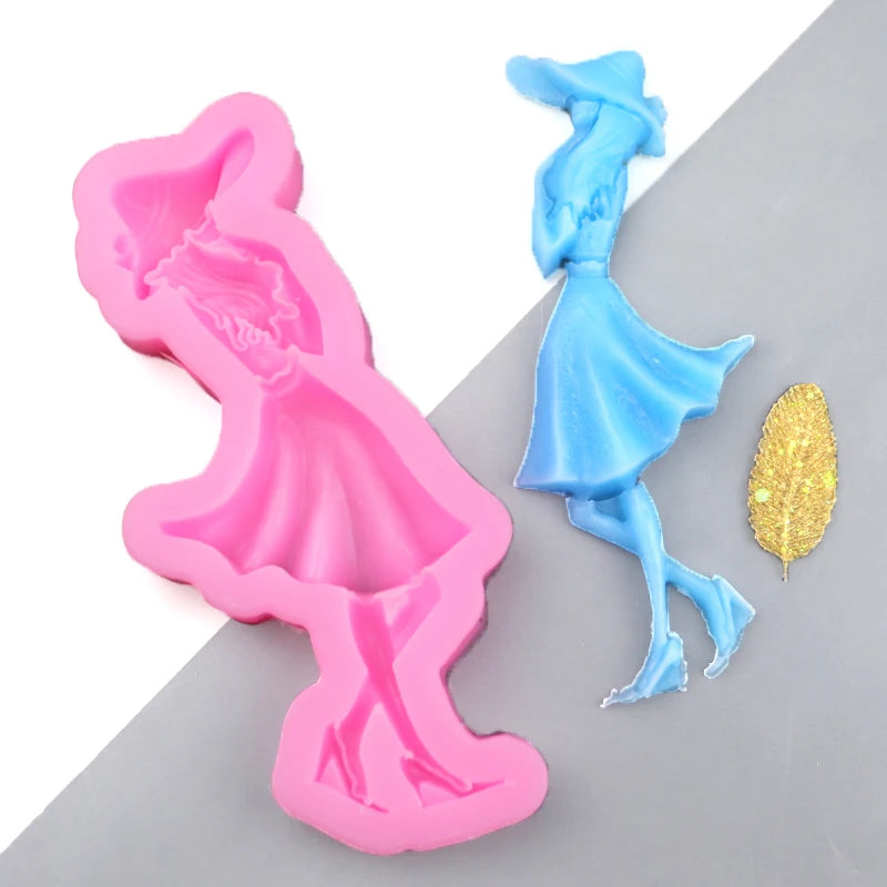 XGY-372 New Design Princess Shaped Homemade DIY 3D Silicon Resin Mold Silicone Reborn Dollmold Custom Silicone Bake Chocolate