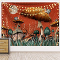 Butterfly Mushroom INS Cover Woven Fluorescent Mandala Printed Beach Towel Picnic Yoga Mat Home Decoration Wall Hanging Tapestry