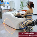 US Local Stock 4d Fully Hair Washing Salon Furniture Hairdressing Automatic Electric Spa Massage Shampoo Bed Head Therapy Steam