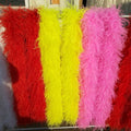 Hot Sale Dyed Various Colors Fancy Curly 10ply 5Ply 15 Ply Ostrich Feather Boa Fancy Feather for Ballroom Dress