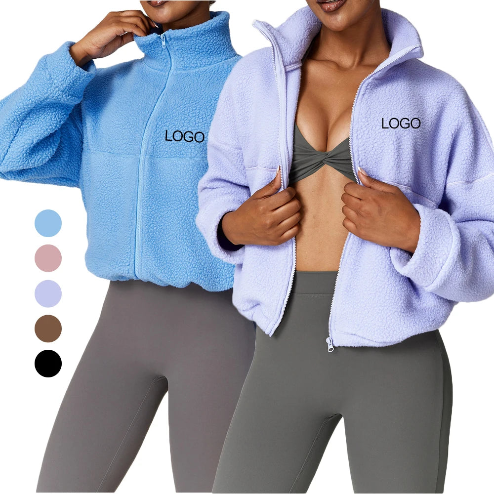 Joyyoung New Style Nylon Spandex Custom Fitness Running Training Gym Wear Yoga Hoodie for Women Activewear