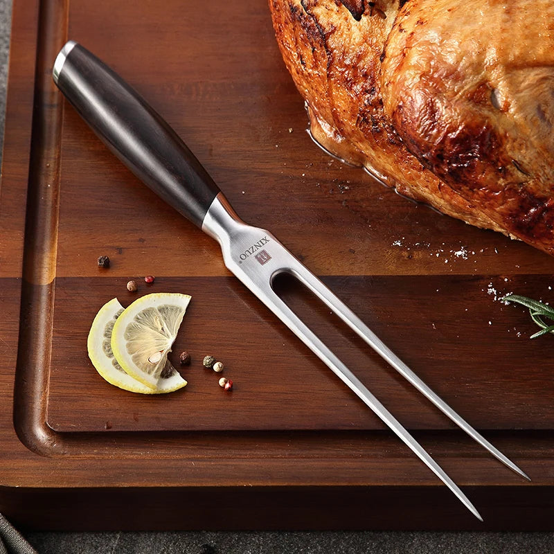 High Quality Stainless Steel BBQ Carving Meat Fork for Kitchen