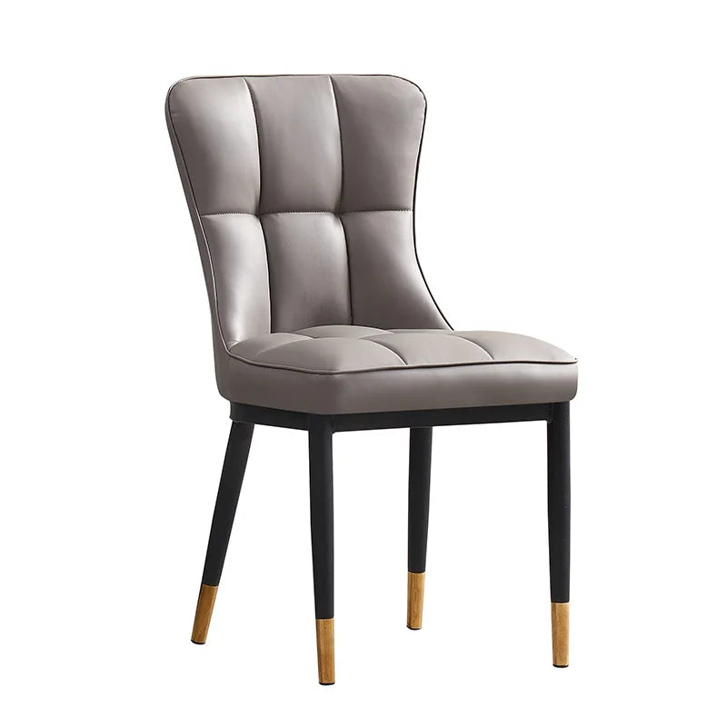 Factory Direct Supply PU Leather Contemporary Dining Chair Set for Home Restaurant Park Use-Modern Design