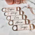 Personalized Gift Leather Laser Engraved Bottle Opener Handcrafted Beer Leatherette Bottle Opener With PU Leather Sleeve