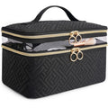 Large Capacity All-in-One Makeup Brush Case Portable Travel Organizer for Professional Cosmetics Brushes Sponges Beauty Tools