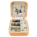 Best Selling Custom Travel Leather Jewellery Jewelry case Storage Box Boxes Small Luxury Travel Organiser Leather Jewelry Box