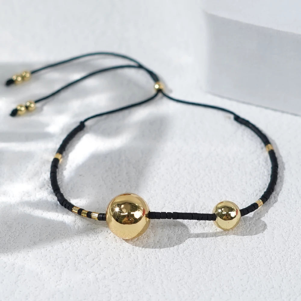 Go2boho 2024 New Year Men Design Surfer Festival Gift 18K Gold Plated Beaded Bracelet Women Fine Jewelry Miyuki Bead Bracelet